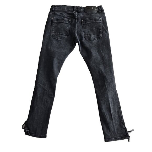 Copper Rivet Jeans Men's Size 32x30 Black Distressed Stretch RN# 140689 - Picture 2 of 16